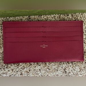 Louis Vuitton Calfskin Felicie Card Holder Insert Fuchsia